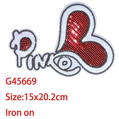 Διακοσμητικά κινούμενα σχέδια, γυαλιστερή αγάπη σε σχήμα καρδιάς με παγιέτες ματιών, απλικέ, κεντημένα μπαλώματα για σίδερο DIY σε κονκάρδες στο σακίδιο