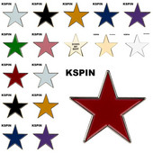 10 bucăți o mulțime de insignă metalică ace ace broșă cruce steaua aurie roșu alb negru galben albastru violet verde roz