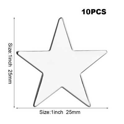 10 bucăți o mulțime de insignă metalică ace ace broșă cruce steaua aurie roșu alb negru galben albastru violet verde roz