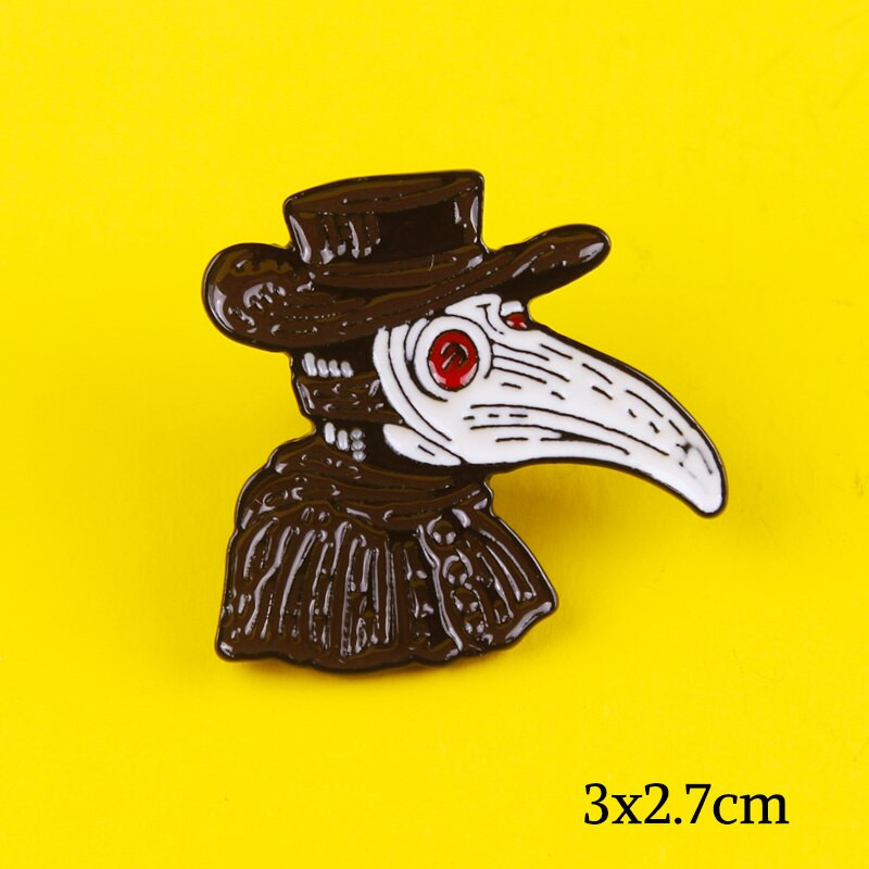 Doktor kuge Igle od legure cinka Kljun Lice Broševi Značke za jaknu Igle za torbu Nakit Poklon značke za prijatelje