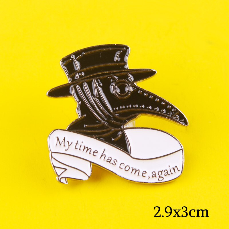 Doktor kuge Igle od legure cinka Kljun Lice Broševi Značke za jaknu Igle za torbu Nakit Poklon značke za prijatelje