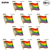 10 komada puno napretka Zastava ponosa Značka za rever Značka zastave Broš Igle Značke