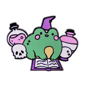 C2087 Χαριτωμένα καρφίτσες από σμάλτο βάτραχου Ζώα Παιδική τσάντα πλάτης Σήματα σακάκι Demin Ρούχα Καρφίτσες Παιδικό δώρο