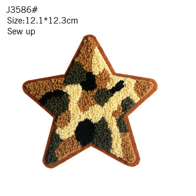 Slatko cool Šivanje Peglanje Mješavina boja Ručnik Pismo Medvjed Zvjezdana oznaka DIY Bedž Dekoracija Dječja ležerna majica Hlače Ruksak