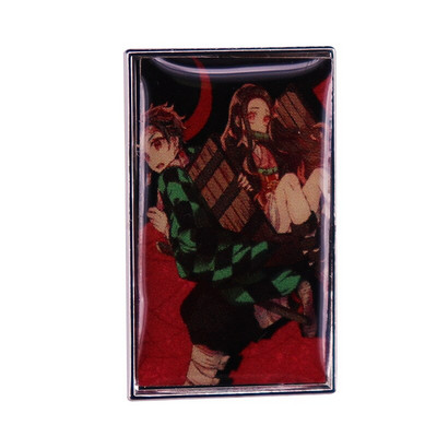 C2559 Japanski anime Demon Slayer Manga Emajl Igla za rever Igle za značke Ukrasi za ruksak Nakit Dodaci Pokloni za prijatelje