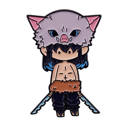 C2559 Japanski anime Demon Slayer Manga Emajl Igla za rever Igle za značke Ukrasi za ruksak Nakit Dodaci Pokloni za prijatelje