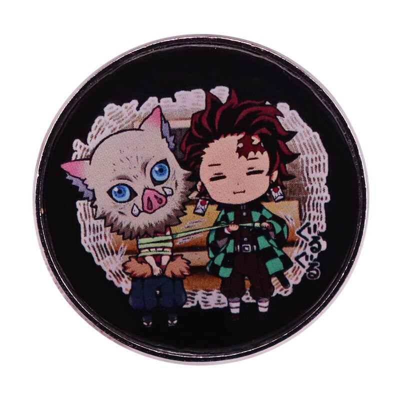 C2559 Japanski anime Demon Slayer Manga Emajl Igla za rever Igle za značke Ukrasi za ruksak Nakit Dodaci Pokloni za prijatelje