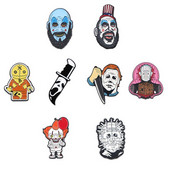 Homegaga Horror Ghost Cartoon Broš Rever Ovratnik Igla Ruksak Šešir Odjeća Značke Modni Nakit D2741