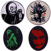 C1929 90ndate õudusfilmide ehtenõelad seljakottide jaoks Revääri emailiga nööpnõelad ja prossid naistele kotid Märgi sõbra kingitused