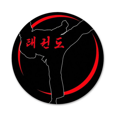 Kungfu Taekwondo piktogramos Smeigtukai Ženkliuko dekoravimas Sagės Metaliniai ženkleliai drabužiams Kuprinės puošimas