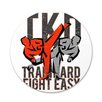 Kungfu Taekwondo piktogramos Smeigtukai Ženkliuko dekoravimas Sagės Metaliniai ženkleliai drabužiams Kuprinės puošimas