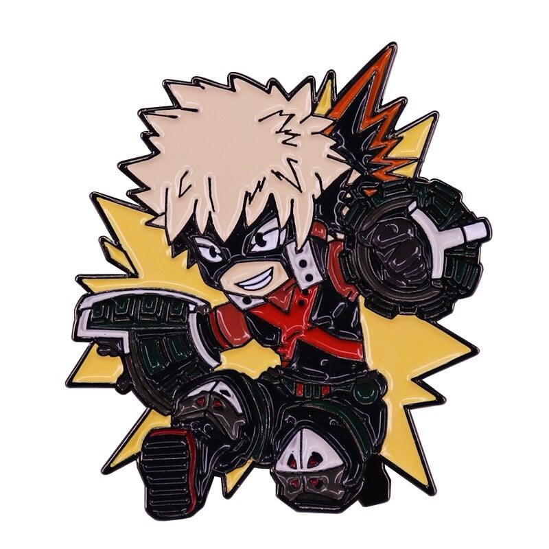 C3036 Japonské odznaky My Hero Academia s anime smaltovaným brošňovým náramkom, odznaky na batoh, šperky, doplnky