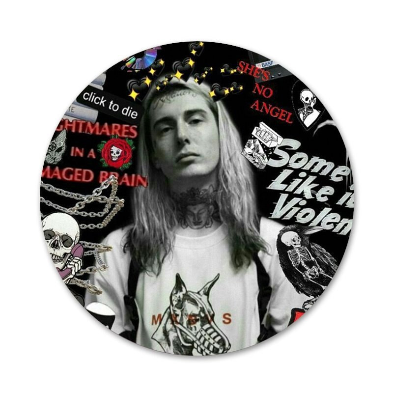 Retrogradni Merkur Ghostemane Bedž Broš Igla Dodaci za odjeću Ruksak Dekoracija poklon