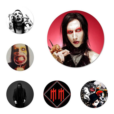 Marilyn Manson Badge Καρφίτσα Αξεσουάρ καρφίτσας για ρούχα Δώρο Διακόσμηση σακιδίου πλάτης