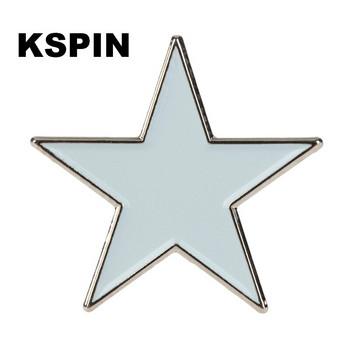 10 бр много KSPIN синьо бяло зелено черно червено розово жълто лилаво звезда ревер игла значка игла XY0162
