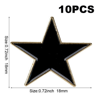 10 tk palju KSPIN Sinine Valge Roheline Must Punane Roosa Kollane Lilla Tärn rinnanõel Märgi Nõel XY0162