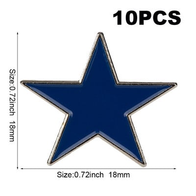 10 tk palju KSPIN Sinine Valge Roheline Must Punane Roosa Kollane Lilla Tärn rinnanõel Märgi Nõel XY0162