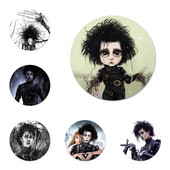 Edward Scissorhands Icons Pins Διακοσμητικό σήμα Καρφίτσες Μεταλλικές κονκάρδες για διακόσμηση σακιδίου πλάτης 58mm