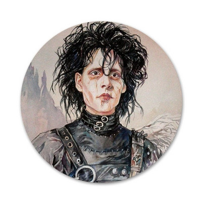 Edward Scissorhands Icons Pins Διακοσμητικό σήμα Καρφίτσες Μεταλλικές κονκάρδες για διακόσμηση σακιδίου πλάτης 58mm