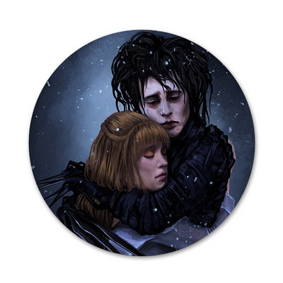 Edward Scissorhands Icons Pins Διακοσμητικό σήμα Καρφίτσες Μεταλλικές κονκάρδες για διακόσμηση σακιδίου πλάτης 58mm