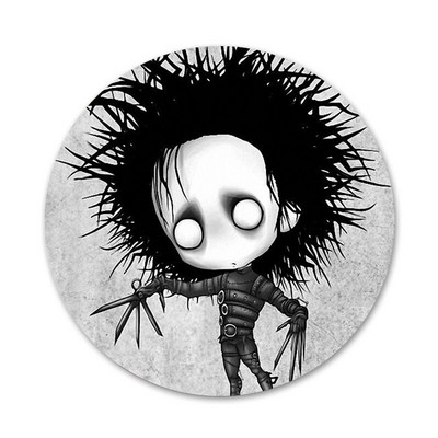 Edward Scissorhands Icons Pins Διακοσμητικό σήμα Καρφίτσες Μεταλλικές κονκάρδες για διακόσμηση σακιδίου πλάτης 58mm