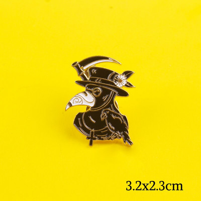 Καρφίτσα δώρου για κοσμήματα με καρφίτσα πανκ καρφίτσα για ρούχα Doctor Schnabel εικονίδιο στο σακίδιο πλάτης Σετ Snake Dungeon Master σμάλτο κοσμήματα καρφίτσα