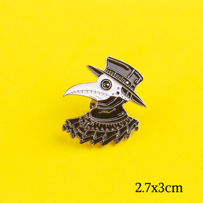 Καρφίτσα δώρου για κοσμήματα με καρφίτσα πανκ καρφίτσα για ρούχα Doctor Schnabel εικονίδιο στο σακίδιο πλάτης Σετ Snake Dungeon Master σμάλτο κοσμήματα καρφίτσα