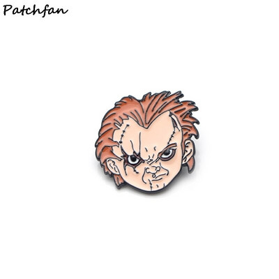 AD762 Patchfan Funny Cartoon Ταινία Τρόμου Μεταλλικές καρφίτσες Καρφίτσες από σμάλτο για Γυναικείες Ανδρικές καρφίτσες με πέτο σακίδιο τζιν καρφίτσα