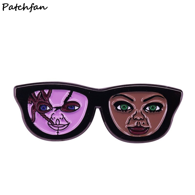 AD762 Patchfan Funny Cartoon Ταινία Τρόμου Μεταλλικές καρφίτσες Καρφίτσες από σμάλτο για Γυναικείες Ανδρικές καρφίτσες με πέτο σακίδιο τζιν καρφίτσα