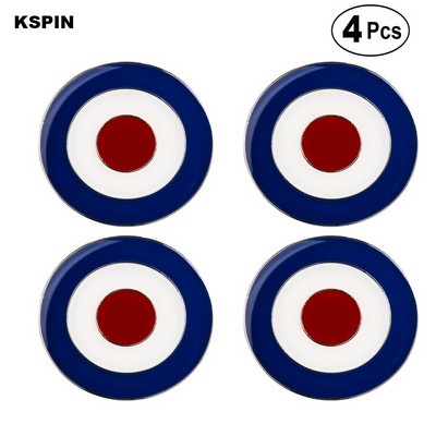 MOD Target Lapel Pin Badge Καρφίτσα Icons 4τμχ