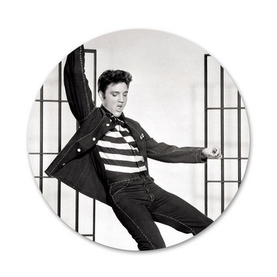 Elvis Presley Ikone Igle Dekoracija znački Broševi Metalne značke za odjeću Dekoracija ruksaka 58 mm