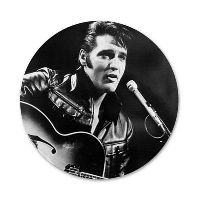 Elvis Presley Ikone Igle Dekoracija znački Broševi Metalne značke za odjeću Dekoracija ruksaka 58 mm