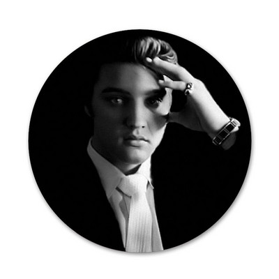 Elvis Presley Ikone Igle Dekoracija znački Broševi Metalne značke za odjeću Dekoracija ruksaka 58 mm