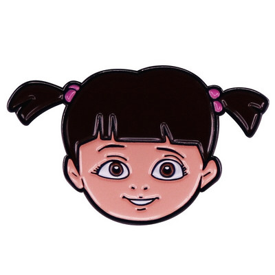 C3431 Cartoon Χαριτωμένο κορίτσι με διπλή αλογοουρά Καρφίτσες με σμάλτο καρφίτσες για ρούχα Καρφίτσες πέτου για σακίδιο πλάτης Classic Manga Badges Αξεσουάρ