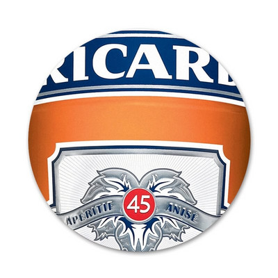 Ricard Icons Pins Märgi kaunistus Prossid Metallist rinnamärgid riiete jaoks Seljakoti kaunistus 58mm