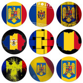 Rumeenia lipp ikoonid nööpnõelad märgi kaunistus prossid Metallist märgid riiete jaoks seljakoti kaunistus 58 mm