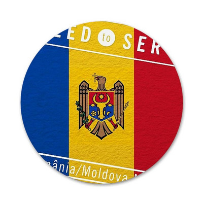 Rumeenia lipp ikoonid nööpnõelad märgi kaunistus prossid Metallist märgid riiete jaoks seljakoti kaunistus 58 mm