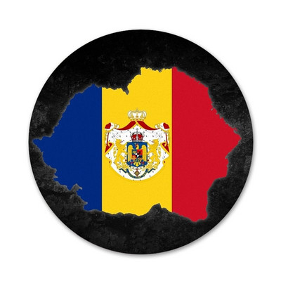 Rumeenia lipp ikoonid nööpnõelad märgi kaunistus prossid Metallist märgid riiete jaoks seljakoti kaunistus 58 mm