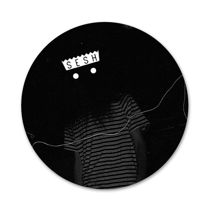 58 mm Bones Rapper Sesh Icons Pins Dekoracija znački Broševi Metalne značke za odjeću Dekoracija ruksaka