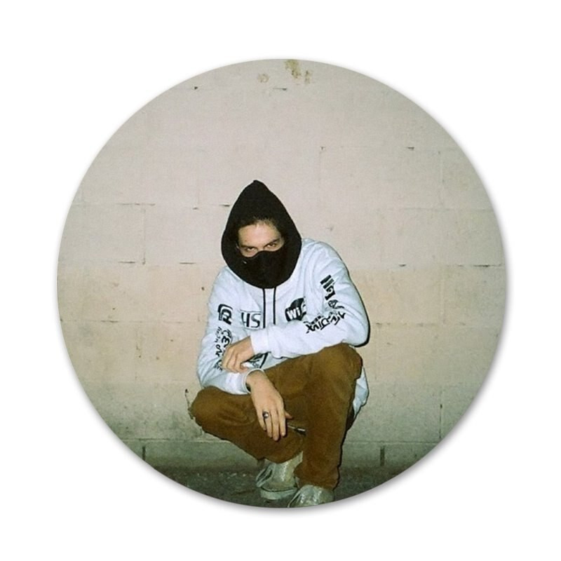 58 mm Bones Rapper Sesh Icons Pins Dekoracija znački Broševi Metalne značke za odjeću Dekoracija ruksaka