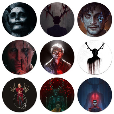 Ο Hannibal eat the rude Icons Pins Διακοσμητικό σήμα Καρφίτσες Μεταλλικές κονκάρδες για διακόσμηση σακιδίου πλάτης