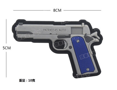 PVC Glue Drop Stampludus Costa ODA516 Punisher P40 WarHawk 1911 Vintage Firepower Patch Badge Acrilic Badges Epolet Patchs