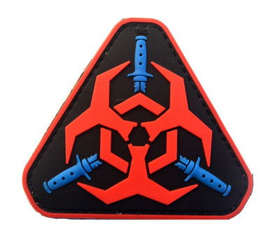 PVC Glue Drop Stampludus Costa ODA516 Punisher P40 WarHawk 1911 Vintage Firepower Patch Badge Acrilic Badges Epolet Patchs