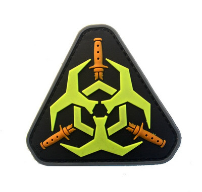 PVC Glue Drop Stampludus Costa ODA516 Punisher P40 WarHawk 1911 Vintage Firepower Patch Badge Acrilic Badges Epolet Patchs