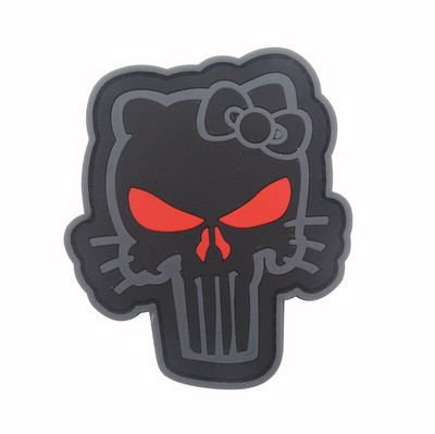 PVC Glue Drop Stampludus Costa ODA516 Punisher P40 WarHawk 1911 Vintage Firepower Patch Badge Acrilic Badges Epolet Patchs