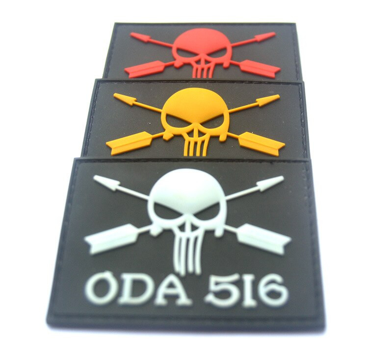 PVC Glue Drop Stampludus Costa ODA516 Punisher P40 WarHawk 1911 Vintage Firepower Patch Badge Acrilic Badges Epolet Patchs