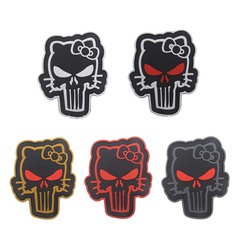 PVC Glue Drop Stampludus Costa ODA516 Punisher P40 WarHawk 1911 Vintage Firepower Patch Badge Acrilic Badges Epolet Patchs