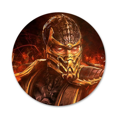 Mortal Kombat Icons Pins Διακοσμητικό σήμα Καρφίτσες Μεταλλικές κονκάρδες για διακόσμηση σακιδίων πλάτης 58mm