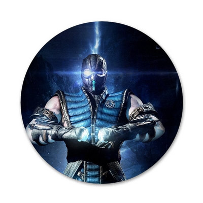 Mortal Kombat Icons Pins Διακοσμητικό σήμα Καρφίτσες Μεταλλικές κονκάρδες για διακόσμηση σακιδίων πλάτης 58mm