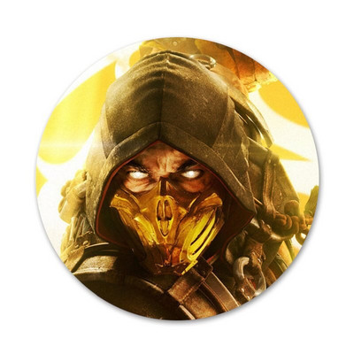Mortal Kombat Icons Pins Διακοσμητικό σήμα Καρφίτσες Μεταλλικές κονκάρδες για διακόσμηση σακιδίων πλάτης 58mm